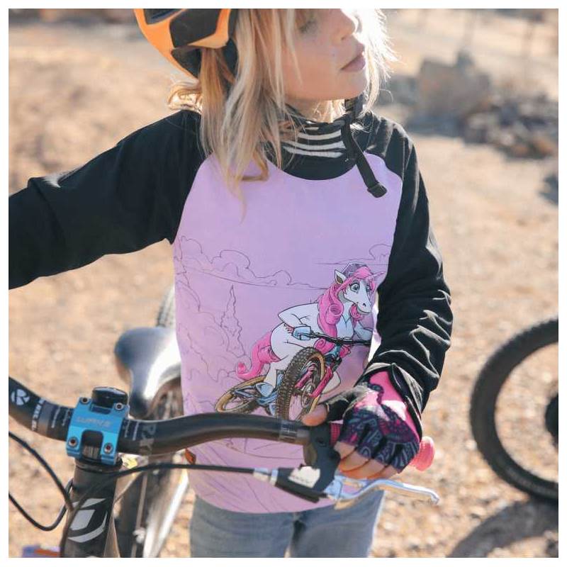 Kids Ride Shotgun Kids Unicorn Windproof Jersey-4